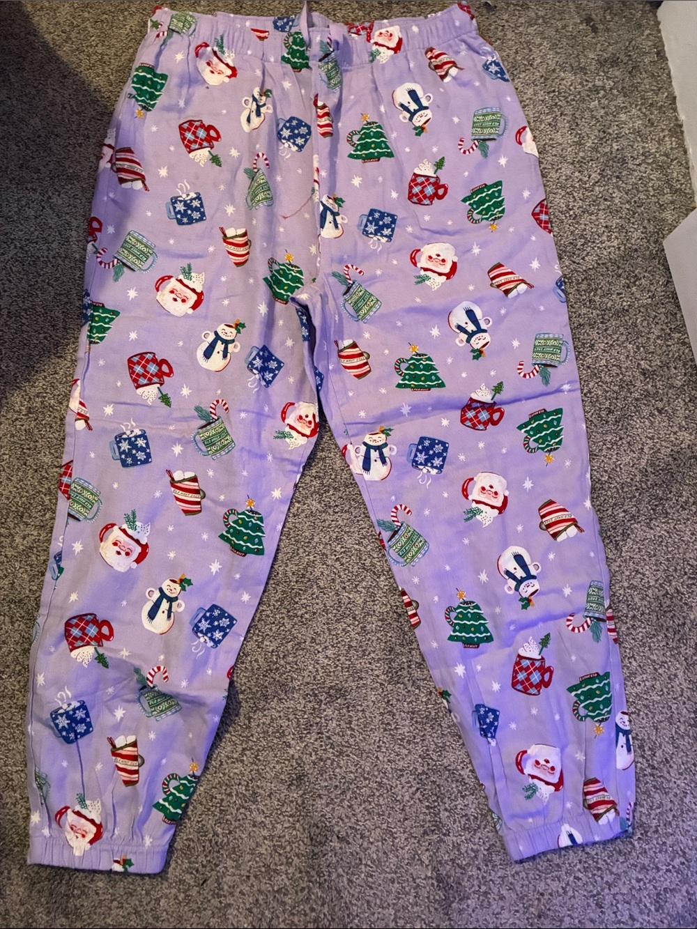 Old Navy Purple Holiday Print Pajama Pants